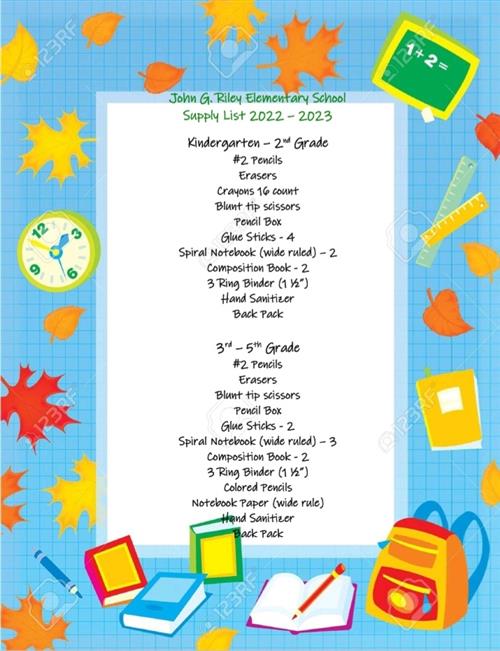 Supply List 2022-2023